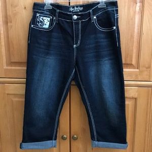 Love Indigo size 14 crop Jean